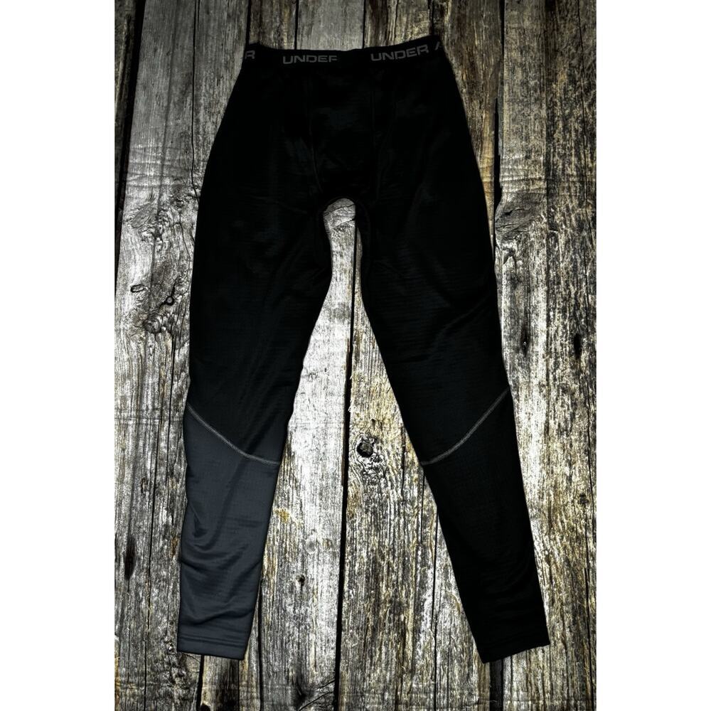 Under Armour Base Layer Pants Mens Medium ColdGear 3.0 Black Fitted Pull On - Picture 7 of 8